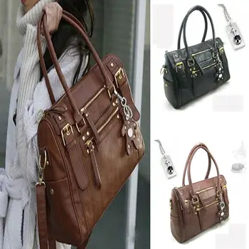 Handbag Fashion Women Elegant Faux Leather Shoulder Bag Rivet Bear Decor Crossbody Tote
Handbag Fashion Women Elegant Faux Leather Shoulder Bag Rivet Bear Decor Crossbody Tote