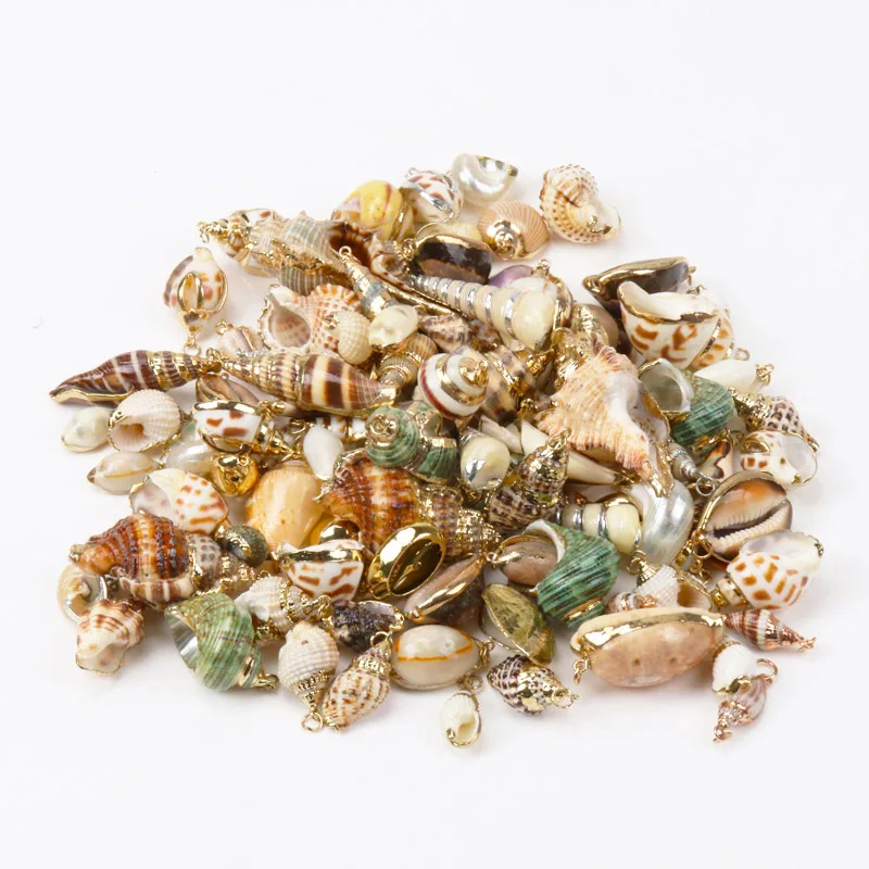 random 5pcs Gold Plated Sea Shells For Jewelry Fashion DIY Handmade Home Decor Natural Shell Craft Accessories Ornaments KL264
random 5pcs Gold Plated Sea Shells For Jewelry Fashion DIY Handmade Home Decor Natural Shell Craft Accessories Ornaments KL264
