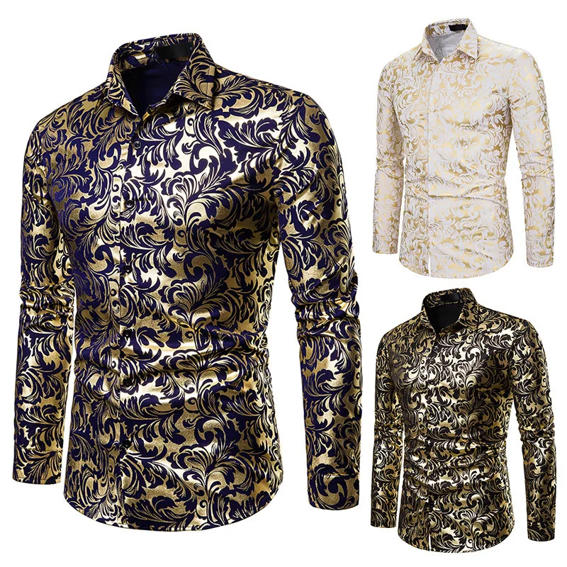 New Men's Fashion Floral Nightclub dance singer personality Shirt dropshipping Slim Fit Shirts Long Sleeve Casual Shirt Clothes
New Men's Fashion Floral Nightclub dance singer personality Shirt dropshipping Slim Fit Shirts Long Sleeve Casual Shirt Clothes