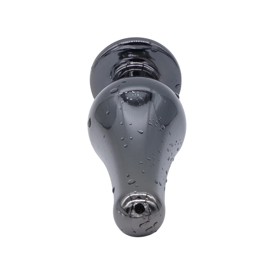 2pcs/Gunmetal Coating Crystal Stainless Steel Butt Plug Dildo Vibrator Anal Toys Massager Women Anal Plug Sex Toy
