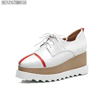 New 2019 Spring Summer Genuine Leather Shoes Woman Flats Platforms Cross-tied Round Toe Casual Shoes Woman Flat
New 2019 Spring Summer Genuine Leather Shoes Woman Flats Platforms Cross-tied Round Toe Casual Shoes Woman Flat