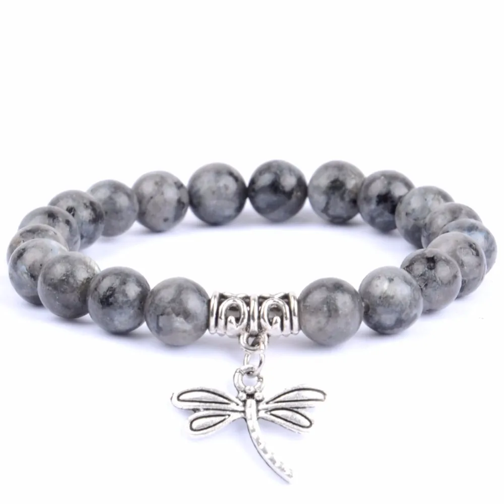 Fashion Dragonfly Animal Charm Bracelets & Bangles For Women Natural Stone beaded Bracelet Men Summer Jewelry Father's Day gift
Fashion Dragonfly Animal Charm Bracelets & Bangles For Women Natural Stone beaded Bracelet Men Summer Jewelry Father's Day gift