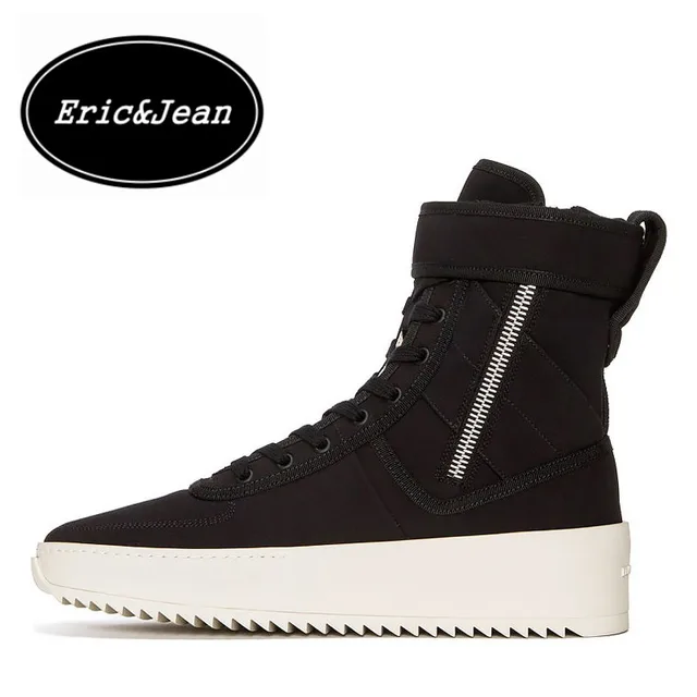 eric&jean fear of god military sneakers justin bieber boots fog