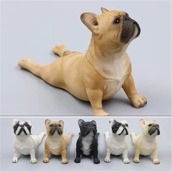 

Simulation Animal Cute Puppy French Bulldog Lie Prone Posture Creative Home Decor Action Figure Collectible Model Toy 12CM P1071