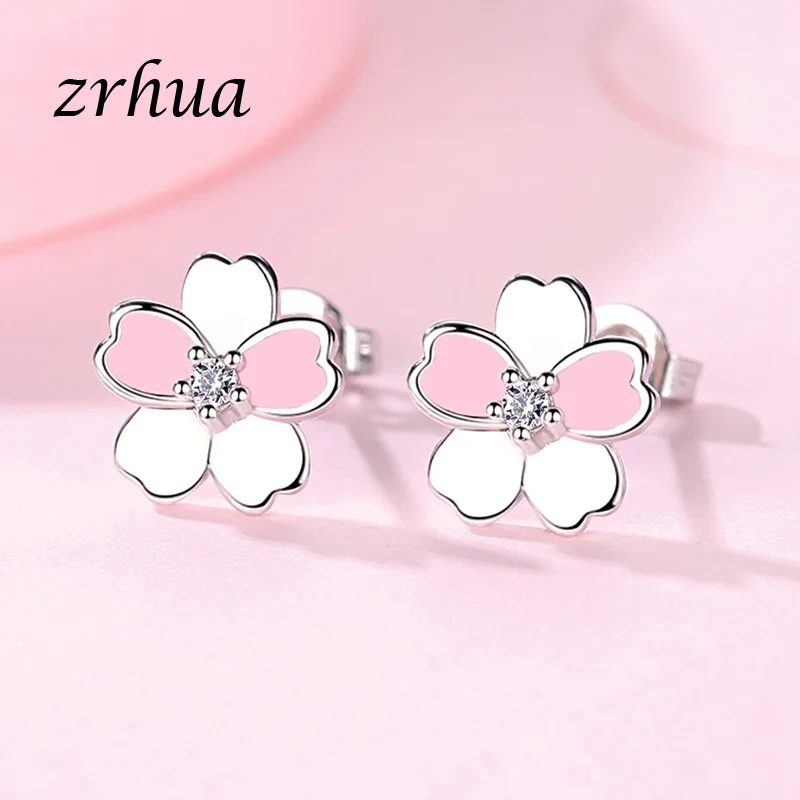 ZRHUA 925 Sterling Silver Crystal Stud Earrings For Women Fashion Shiny Cubic Zirconia CZ Wedding Earring Jewelry Accessories
ZRHUA 925 Sterling Silver Crystal Stud Earrings For Women Fashion Shiny Cubic Zirconia CZ Wedding Earring Jewelry Accessories