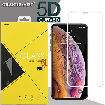 50pcs 5D Carve Full Cover Tempered Glass For iPhone 11 Pro Max XS XR X 8 7 6 6S Plus Curved Edge Screen Protector Film With Box
50pcs 5D Carve Full Cover Tempered Glass For iPhone 11 Pro Max XS XR X 8 7 6 6S Plus Curved Edge Screen Protector Film With Box