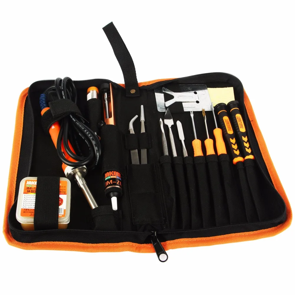 JAKEMY 23 in 1 Electric Soldering Iron Repair Tool Set Screwdriver Tweezer Solder Assist Hand Tools For Repairing Mobile Phone
JAKEMY 23 in 1 Electric Soldering Iron Repair Tool Set Screwdriver Tweezer Solder Assist Hand Tools For Repairing Mobile Phone