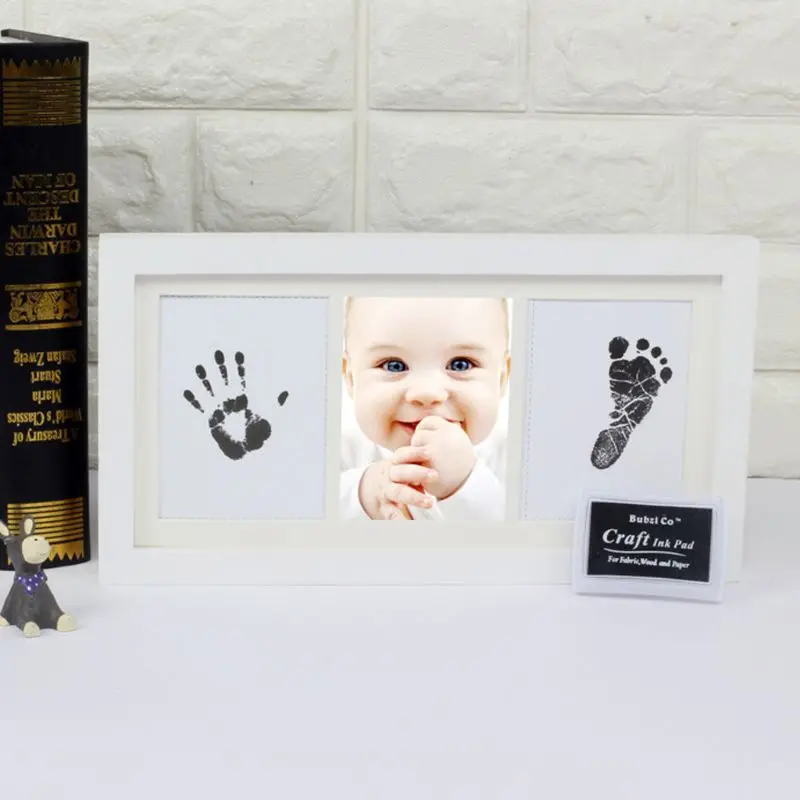 Creative DIY Baby Hand Foot Print Pictures Display Wood Photo Frame Souvenirs Commemorate Kids Growing Memory Baby Shower Gifts
Creative DIY Baby Hand Foot Print Pictures Display Wood Photo Frame Souvenirs Commemorate Kids Growing Memory Baby Shower Gifts