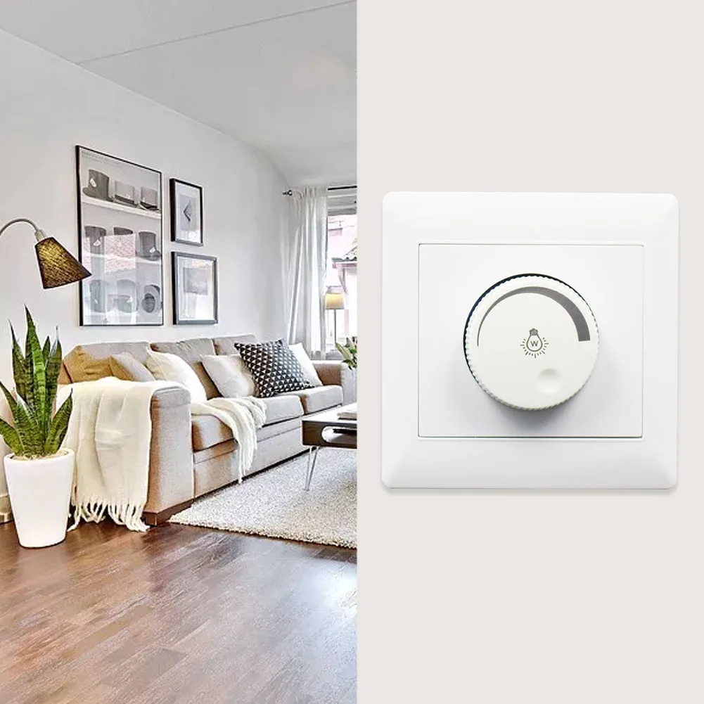 Concealed Practical 86 Type Rotation Adjustable Dimmer Switch ABS Home Durable LED Light White 250V 10A Brightness Controller
Concealed Practical 86 Type Rotation Adjustable Dimmer Switch ABS Home Durable LED Light White 250V 10A Brightness Controller
