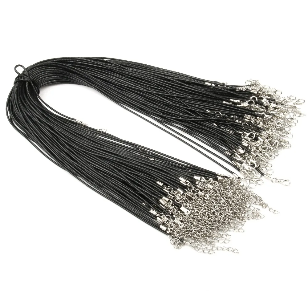 20pcs 1.5mm Black Wax Cord Necklace End With Lobster Clasp Extend Chain Pendant Necklace Chain 17 inches
20pcs 1.5mm Black Wax Cord Necklace End With Lobster Clasp Extend Chain Pendant Necklace Chain 17 inches