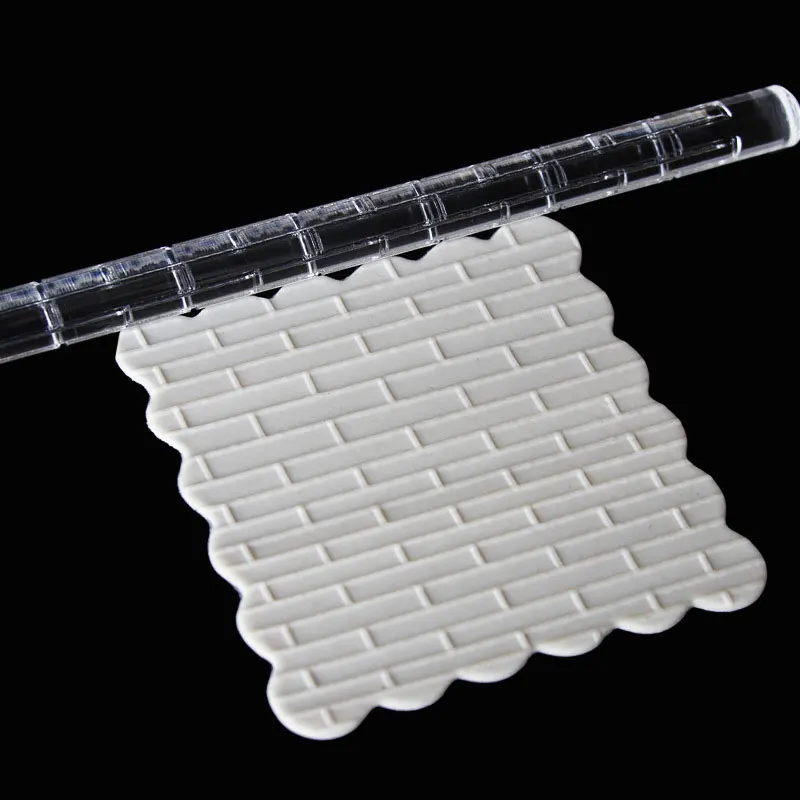 Rolling Pin Baking Tools Brick Texture Embossing For Fondant Kitchen Decoration
Rolling Pin Baking Tools Brick Texture Embossing For Fondant Kitchen Decoration