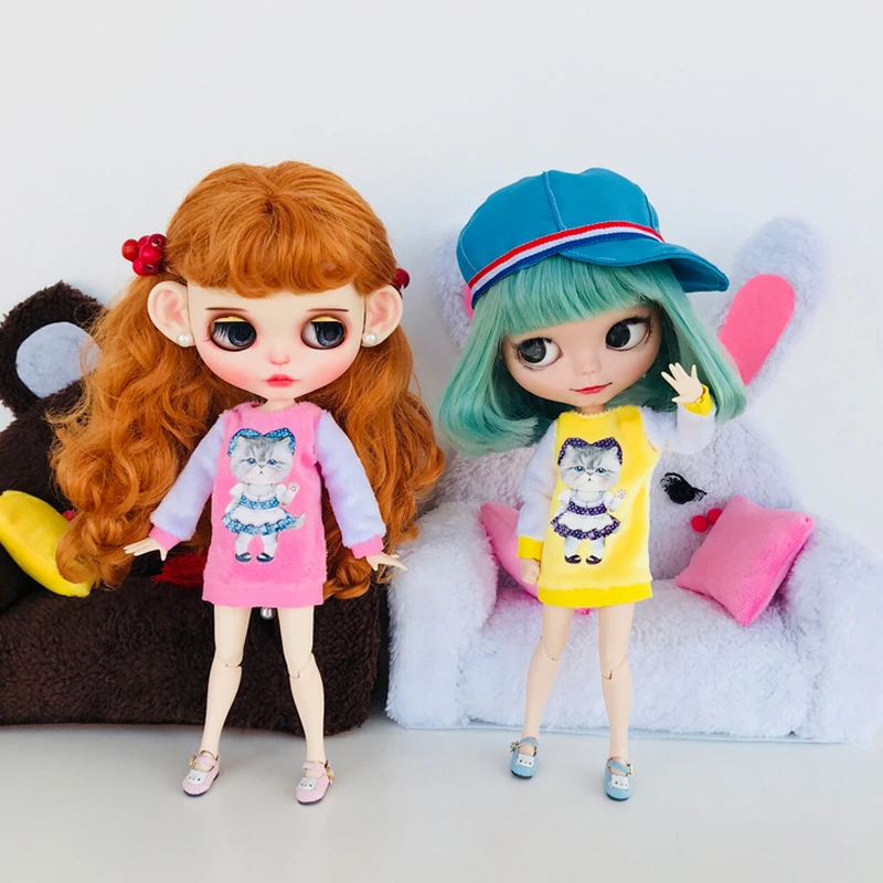 1PCS Cat Pattern Plush Long Sweater for 1/6 Blyth, Licca, Azone Doll Clothes Accessories
1PCS Cat Pattern Plush Long Sweater for 1/6 Blyth, Licca, Azone Doll Clothes Accessories
