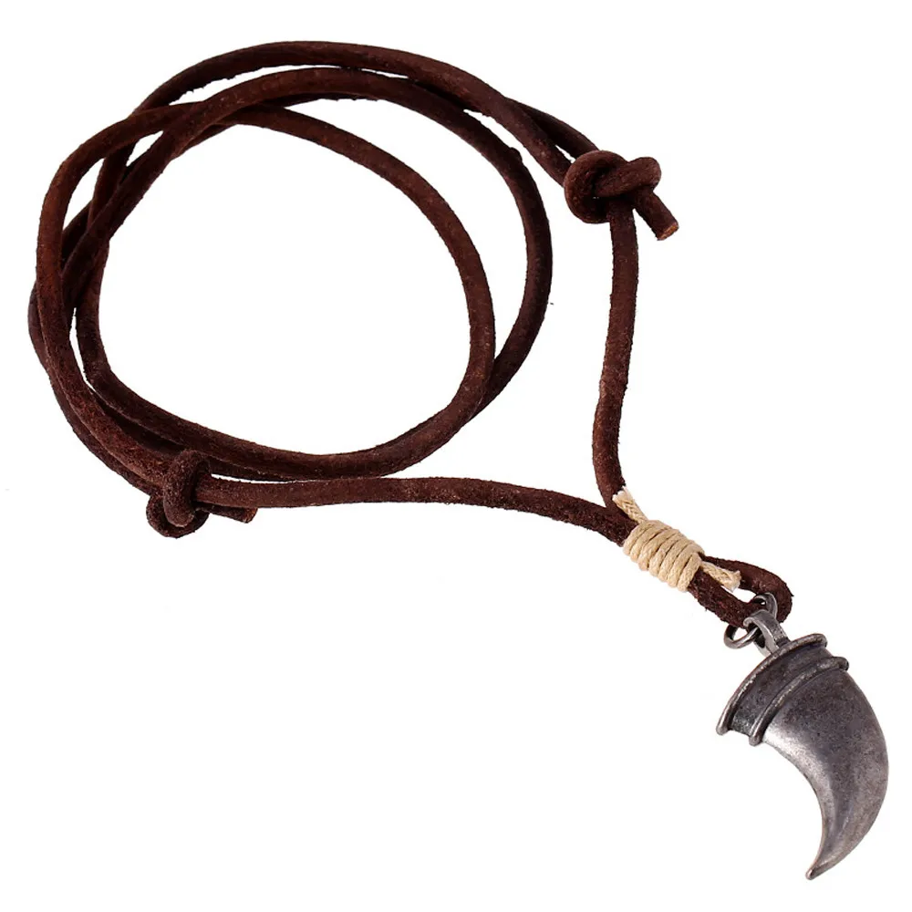 Brand Retro Unisex Male Men Women Long PU leather Wolf Tooth Rope Necklaces & Pendants Wolf Tooth Fashion jewelry #2-3
Brand Retro Unisex Male Men Women Long PU leather Wolf Tooth Rope Necklaces & Pendants Wolf Tooth Fashion jewelry #2-3