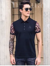 FANZHUAN Frete Grátis dos homens Novos homens da moda 2019 CASUAIS verão hipster tendência bordado camisa PÓLO carta padrão dos homens 925023(China)