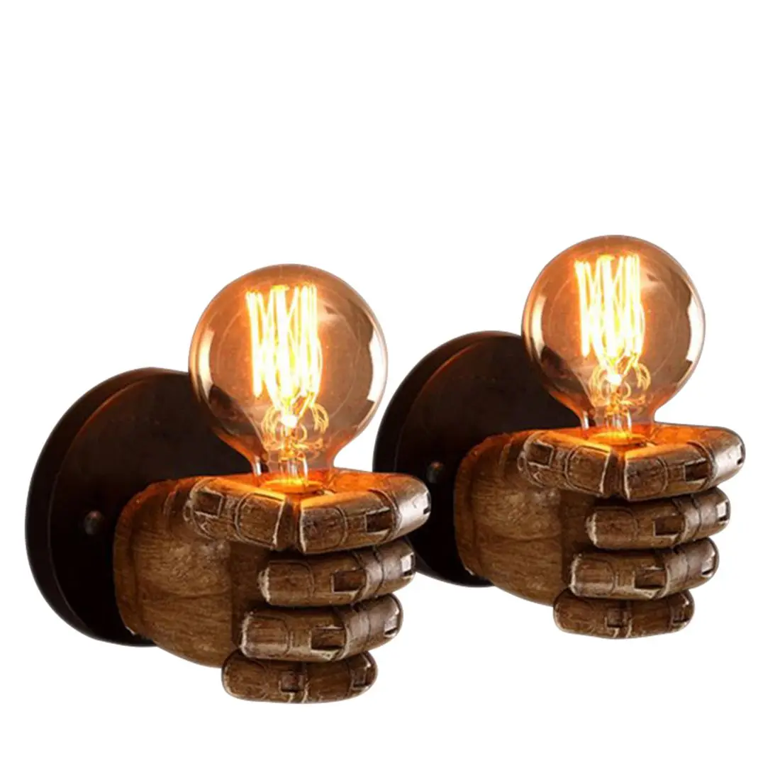 1 pair of left and right hand retro creative fist resin wall lamp Loft industrial style lamp sushi restaurant bar restaurant c
1 pair of left and right hand retro creative fist resin wall lamp Loft industrial style lamp sushi restaurant bar restaurant c