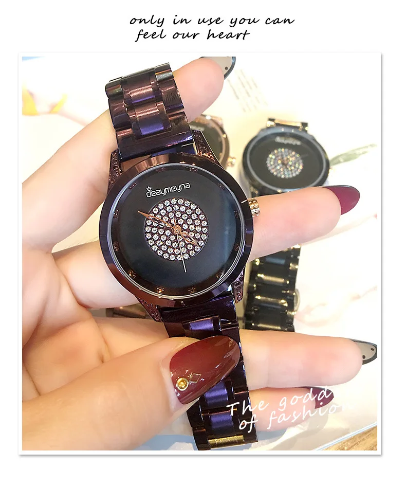 2019 New fashion minimalist women's watch inlaid steel belt watch plate 68 crystal diamond waterproof watch
2019 New fashion minimalist women's watch inlaid steel belt watch plate 68 crystal diamond waterproof watch
