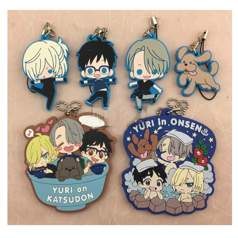 1 шт. аниме брелок для ключей YURI ON ICE Victor Nikiforov Yuri Katsuki Брелок плисецкий Portachiavi