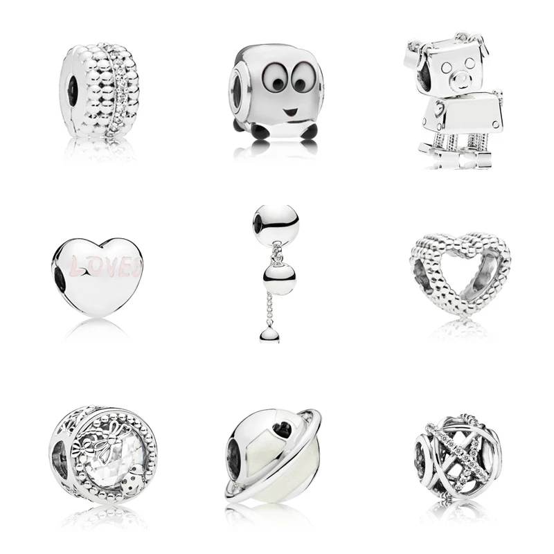 925 Sterling Silver Heart Bowknot CZ beads Fit Original Pandora Charm Bracelet Silver 925 Beads Fine Jewelry Valentine's Day
925 Sterling Silver Heart Bowknot CZ beads Fit Original Pandora Charm Bracelet Silver 925 Beads Fine Jewelry Valentine's Day