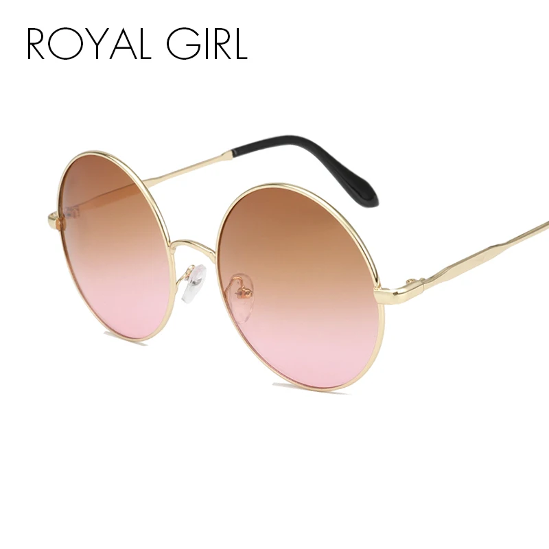Фото Солнцезащитные очки королевские женские круглые брендовые металлические