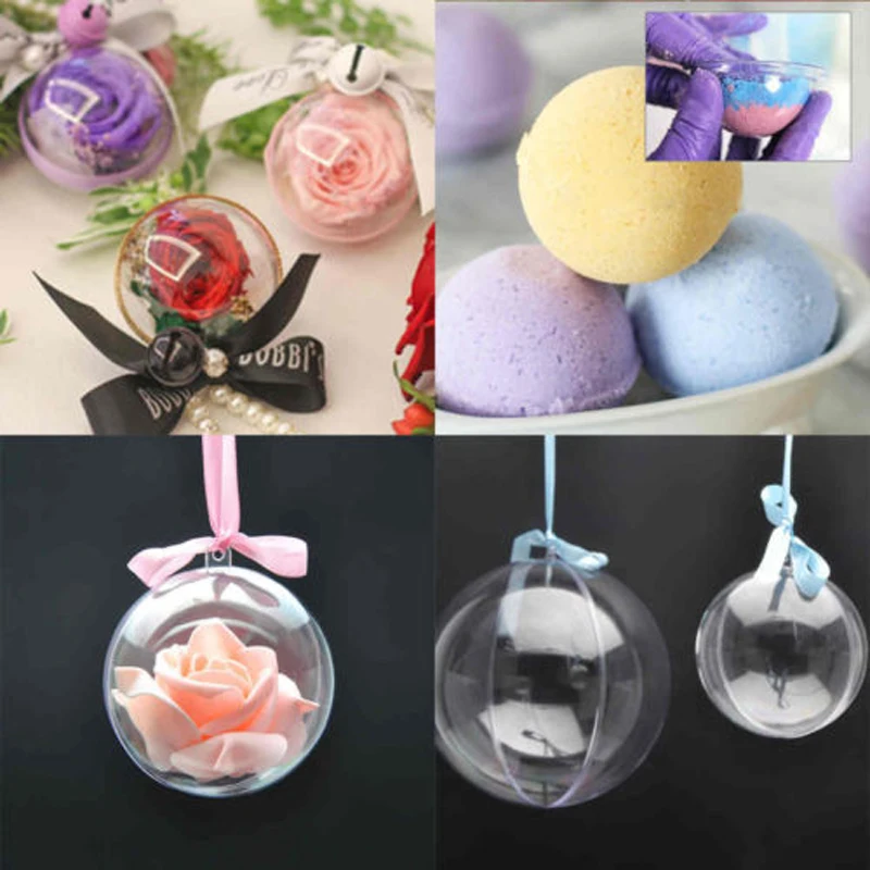 Christmas Tress Decorations Ball 6/7/8cm Transparent Open Plastic Clear Bauble Ornament Gift Present Box Decoration
Christmas Tress Decorations Ball 6/7/8cm Transparent Open Plastic Clear Bauble Ornament Gift Present Box Decoration