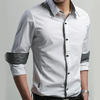 New Design Style Tuxedo Male Shirts Turn Down Collar Outerdoor Camisas Cotton Autumn Mens Hiker Plus Size Shirts Pure Color B002
New Design Style Tuxedo Male Shirts Turn Down Collar Outerdoor Camisas Cotton Autumn Mens Hiker Plus Size Shirts Pure Color B002