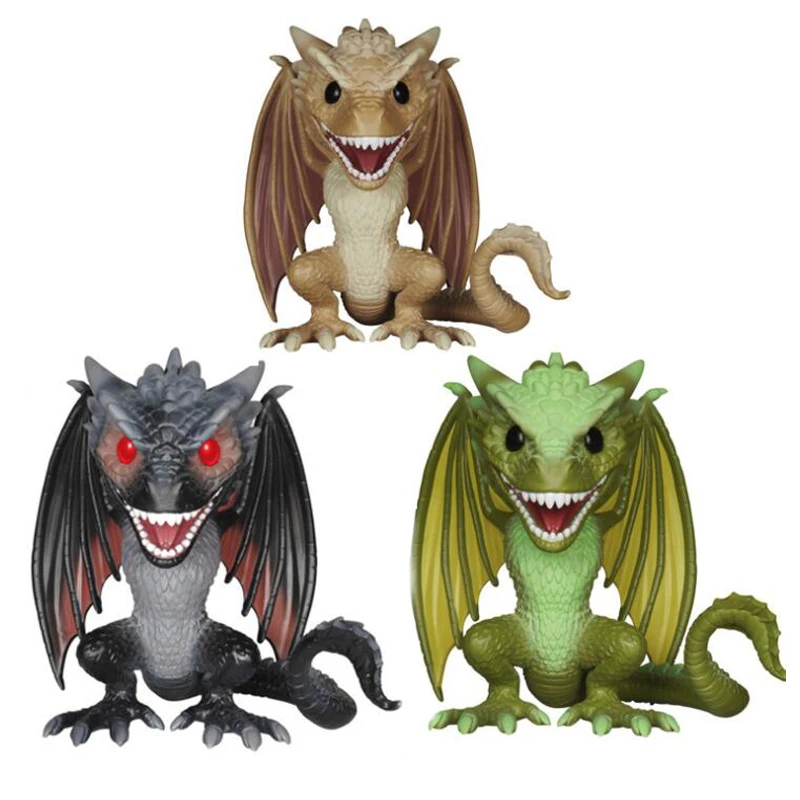 Game of Thrones Black Dragon Drogon 46 & Viserion 34 & Rhaegal 47 Vinyl Figure Model Toys Gifts 15cm
Game of Thrones Black Dragon Drogon 46 & Viserion 34 & Rhaegal 47 Vinyl Figure Model Toys Gifts 15cm