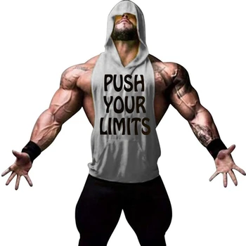 New Men Clothing Bodybuilding Stringer Hoodie Sleeveless Letter Top Muscle hooded Sweatshirts
New Men Clothing Bodybuilding Stringer Hoodie Sleeveless Letter Top Muscle hooded Sweatshirts