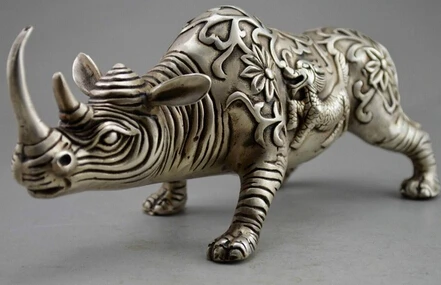 Copper Brass CHINESE crafts Asian Elaborate Chinese feng shui handmade white copper animal rhino statue
Copper Brass CHINESE crafts Asian Elaborate Chinese feng shui handmade white copper animal rhino statue