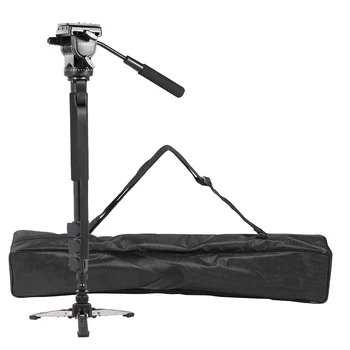 Professional Aluminum Alloy Tripod Video Monopod with Fluid Pan Head + 3 Feet Support Unipod Holder for Canon Sony Nikon DSLR
Professional Aluminum Alloy Tripod Video Monopod with Fluid Pan Head + 3 Feet Support Unipod Holder for Canon Sony Nikon DSLR