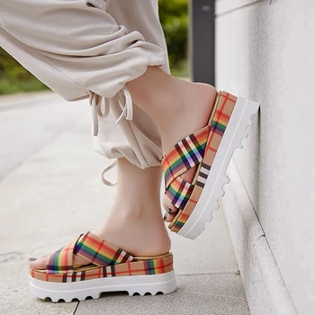 Dilalula 2020 New Sweet Summer Women Colorful Slippers Comfort Leather Lining Slides Girl Thick Platform Casual Shoes Woman
Dilalula 2020 New Sweet Summer Women Colorful Slippers Comfort Leather Lining Slides Girl Thick Platform Casual Shoes Woman