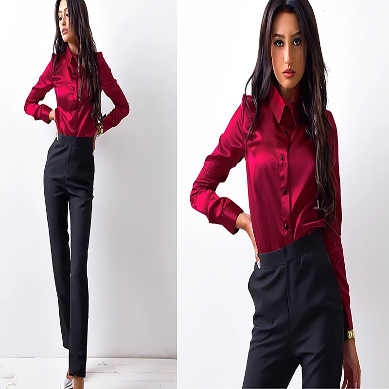 2019 new fashion Autumn Summer women shirts casual office Ladies button lapel long-sleeved Blouse elegant Solid Female Tops
2019 new fashion Autumn Summer women shirts casual office Ladies button lapel long-sleeved Blouse elegant Solid Female Tops