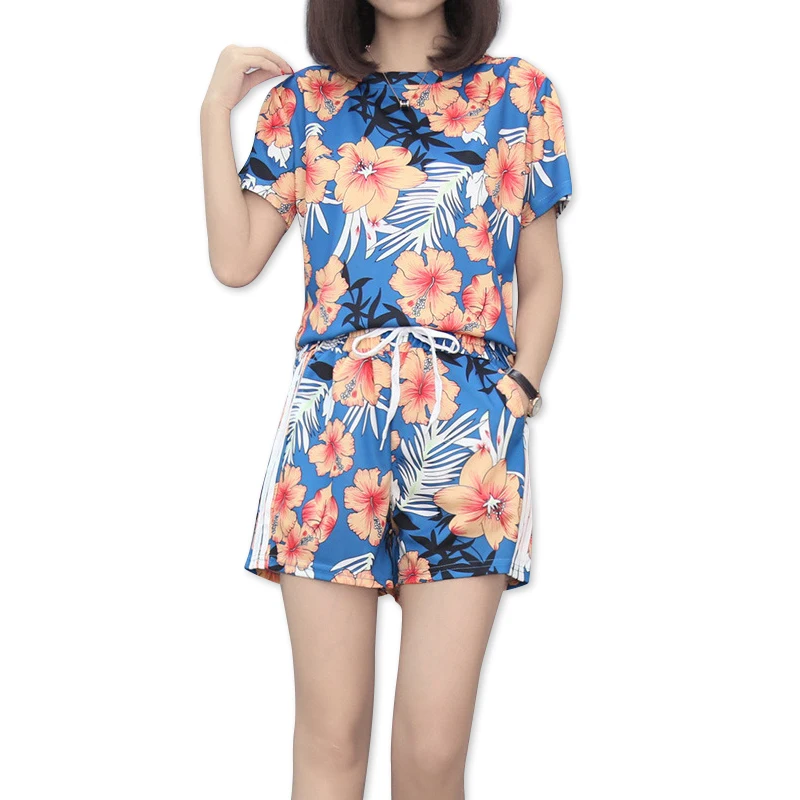 2019 Summer New Korean Large Size Loose Two Piece Set Women Fashion Thin T-shirt + Shorts 2 Pcs Set Sport Suit Women's Tracksuit
2019 Summer New Korean Large Size Loose Two Piece Set Women Fashion Thin T-shirt + Shorts 2 Pcs Set Sport Suit Women's Tracksuit