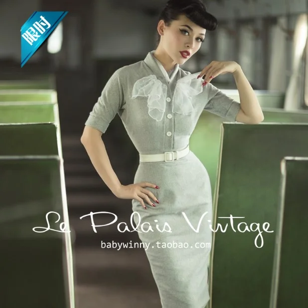 Elegant Light Gray Vintage Slim White Buckle One-Piece Dress Half Sleeve Autumn Winter Women Collar Dress Women
Elegant Light Gray Vintage Slim White Buckle One-Piece Dress Half Sleeve Autumn Winter Women Collar Dress Women