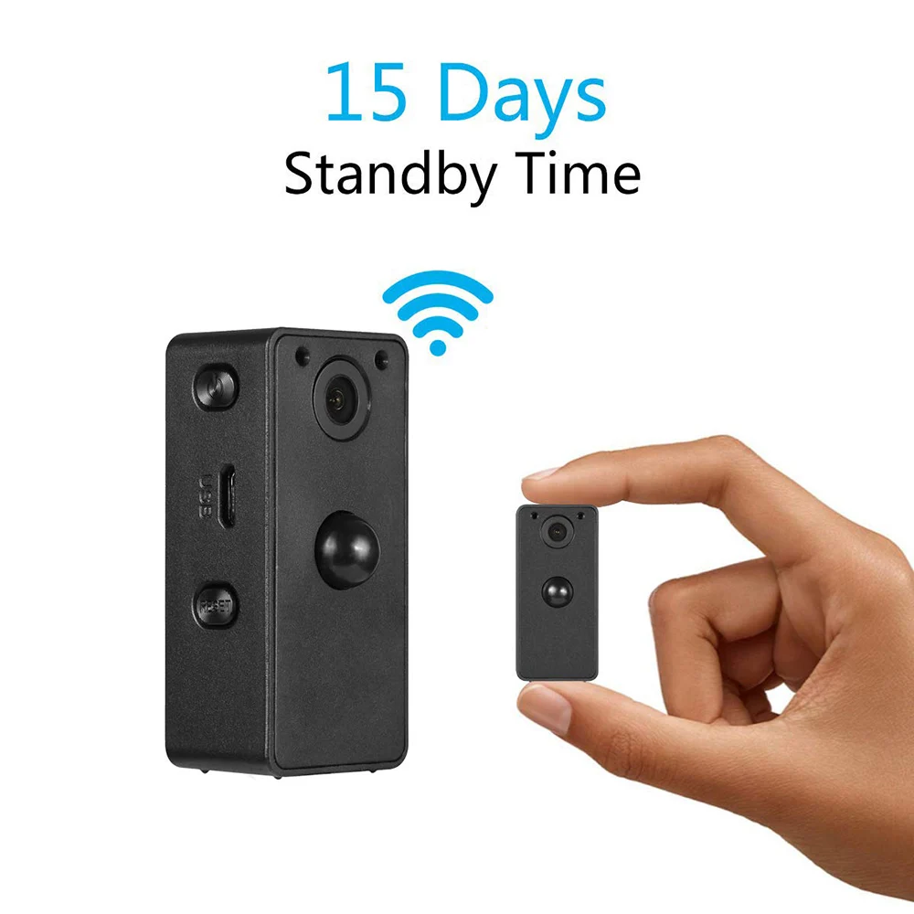 Wireless Low Power Camera 1080x720P HD Limit Night Vision Camera Detection WiFi 2.4GHz 380mAh Mini Camcorder w/ 38dB Microphone
Wireless Low Power Camera 1080x720P HD Limit Night Vision Camera Detection WiFi 2.4GHz 380mAh Mini Camcorder w/ 38dB Microphone