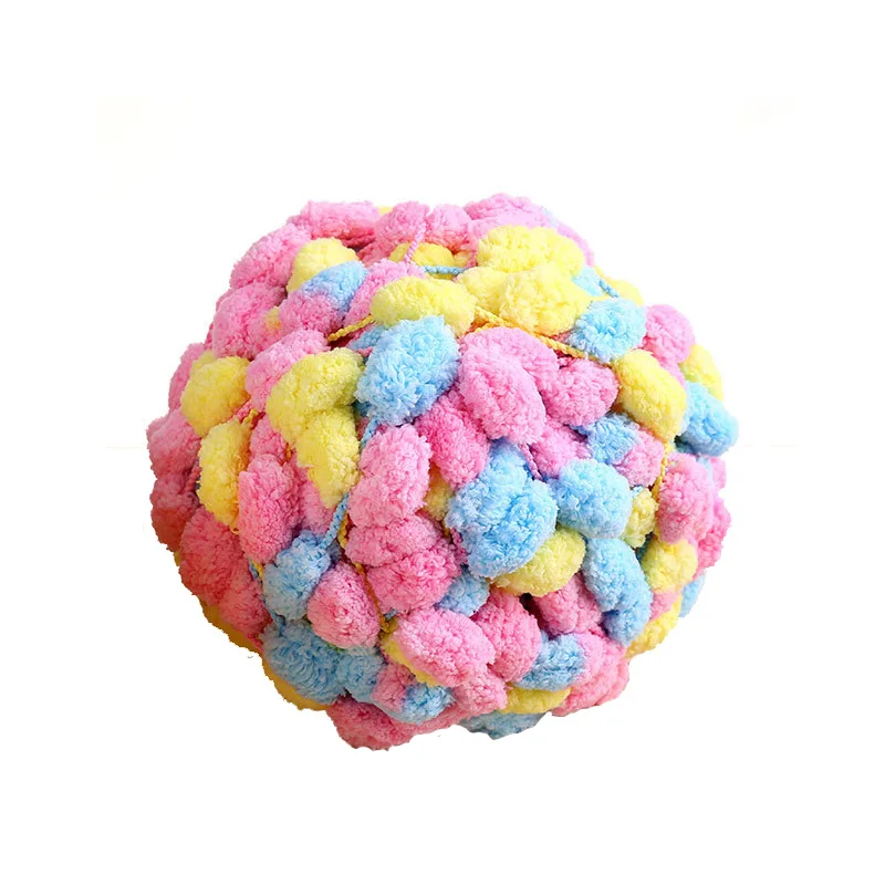 Thick Woollen Big Soft Rainbow Pom Pom Yarn Hand Knitting Crochet Yarn for DIY Blanket Cushion Colorful Pompom Thread JK494
Thick Woollen Big Soft Rainbow Pom Pom Yarn Hand Knitting Crochet Yarn for DIY Blanket Cushion Colorful Pompom Thread JK494