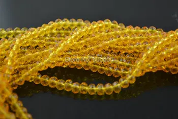 Glass Beads 4x6mm Faceted Gold Yellow Color Crystal Quartz Rondelle Beads DIY Button Beads
Glass Beads 4x6mm Faceted Gold Yellow Color Crystal Quartz Rondelle Beads DIY Button Beads