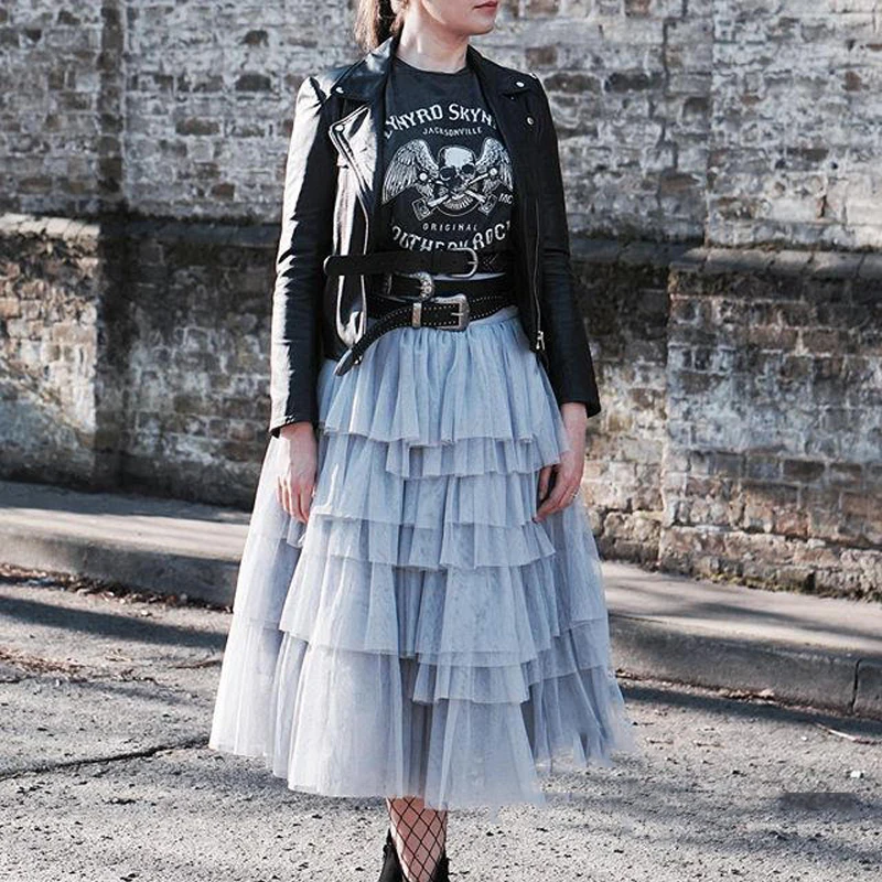 High Elasticity Pleated Ruffles Tulle Skirts Ankle Length Tulle Skirts Women Custom Made Fashion Female Adult Skirt New Arrival
High Elasticity Pleated Ruffles Tulle Skirts Ankle Length Tulle Skirts Women Custom Made Fashion Female Adult Skirt New Arrival