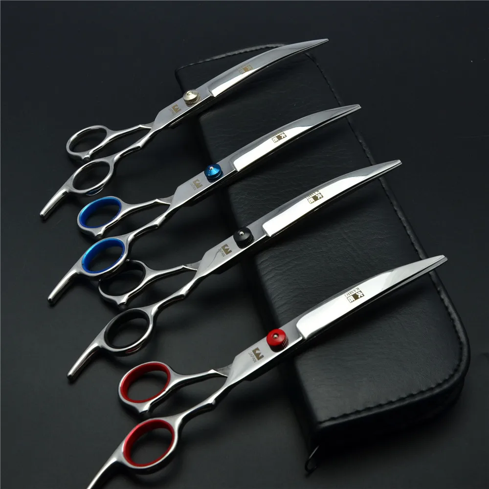 6.6/7.0 Professional Pet Grooming Scissors Dog Cutting Hair Scissors Curved Head Pet Shears
6.6/7.0 Professional Pet Grooming Scissors Dog Cutting Hair Scissors Curved Head Pet Shears