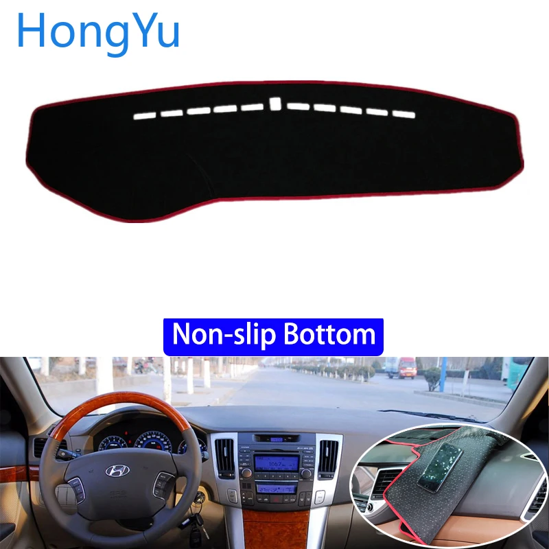 For HYUNDAI sonata NF NFC 2009 Car Styling Non-Slip Bottom Covers Dashmat Dash Mat Sun Shade Dashboard Cover Capter
For HYUNDAI sonata NF NFC 2009 Car Styling Non-Slip Bottom Covers Dashmat Dash Mat Sun Shade Dashboard Cover Capter