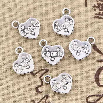 15pcs Charms Heart Cookie 15x12mm Antique Silver Color Plated Pendants Making DIY Handmade Tibetan Silver Color Jewelry
15pcs Charms Heart Cookie 15x12mm Antique Silver Color Plated Pendants Making DIY Handmade Tibetan Silver Color Jewelry