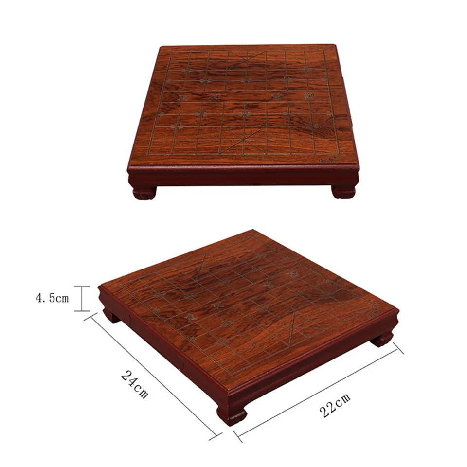 Details about  / Wooden Box Acrylic Pieces Chinese Chess Xiang Qi Drawer Puzzle Kids Gifts Games