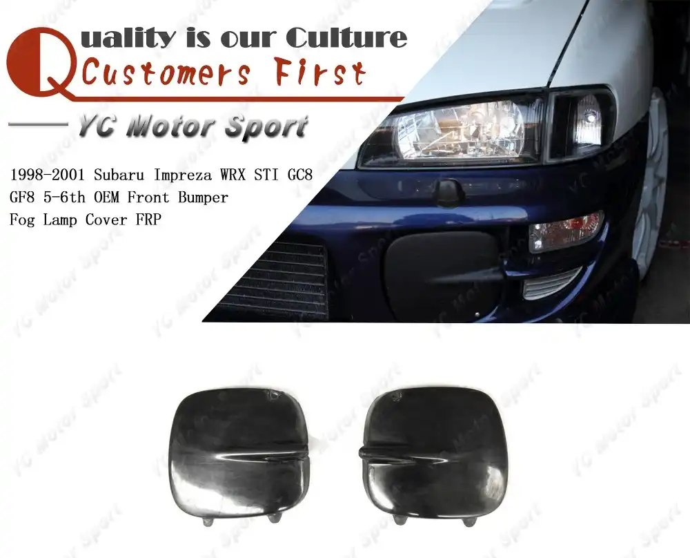 Car Accessories Frp Fiber Glass Fog Lamp Cover Fit For 1998