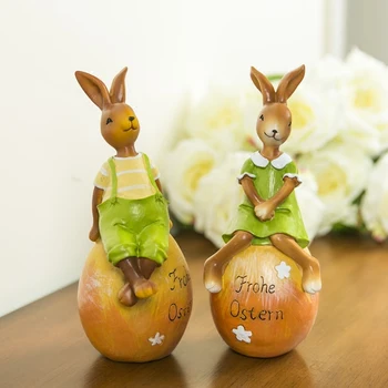 American Crafts decorative ornaments Home Furnishing American couple sitting adorable rabbit egg decoration products
American Crafts decorative ornaments Home Furnishing American couple sitting adorable rabbit egg decoration products