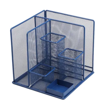 HOT-Blue Storage Multi-Functional Desk Organizer Mesh Pen Holder Stationery Container Box Office School Supplies Storage Rack
HOT-Blue Storage Multi-Functional Desk Organizer Mesh Pen Holder Stationery Container Box Office School Supplies Storage Rack