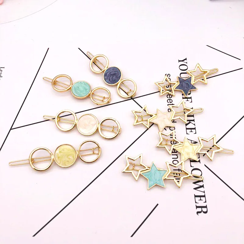 2019 New Fashion Women Girls Metal Circle Square Hair Clips Natural Stone Hairpins Barrettes Wedding Hair Clip Accessories
2019 New Fashion Women Girls Metal Circle Square Hair Clips Natural Stone Hairpins Barrettes Wedding Hair Clip Accessories