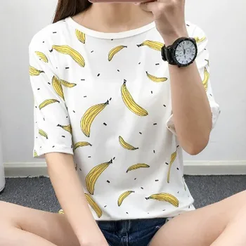 Feitong Harajuku Vintage tshirt Women Cottons Summer banana Dot Camiseta Verano Mujer 2019 Fashion Short Sleeve Loose O-Neck Tee
Feitong Harajuku Vintage tshirt Women Cottons Summer banana Dot Camiseta Verano Mujer 2019 Fashion Short Sleeve Loose O-Neck Tee