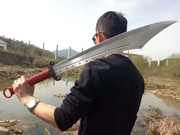 Strong High Manganese Steel Blade Sharp KungFu Broadsword Sword Katana Chinese WuShu Miao Dao/Leather Sheath
Strong High Manganese Steel Blade Sharp KungFu Broadsword Sword Katana Chinese WuShu Miao Dao/Leather Sheath