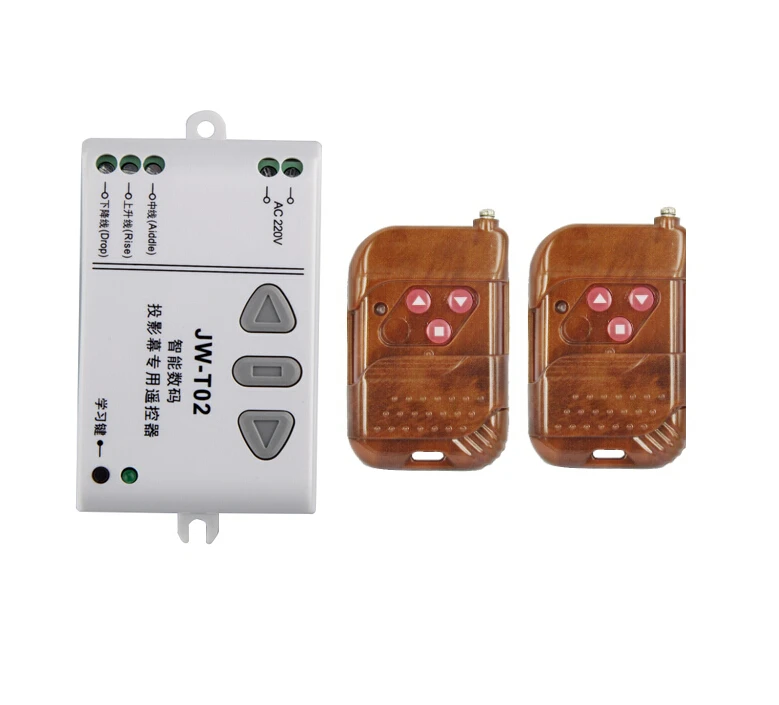 AC 220 V Wireless remote control switch Motor forward inversion forward/reverse/stop for shutters/gate/projection screen 
AC 220 V Wireless remote control switch Motor forward inversion forward/reverse/stop for shutters/gate/projection screen