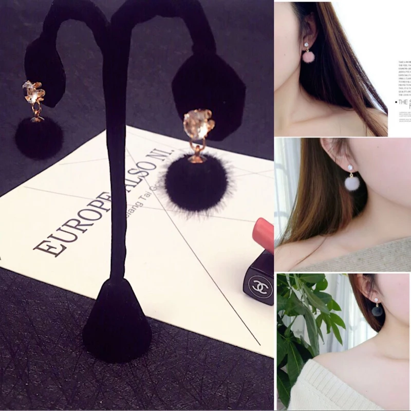 SUMENG New Temperament Short Paragraph Earrings Personalized Wild Simple Hair Ball Female Models Earrings for woemn Gifts 2018
SUMENG New Temperament Short Paragraph Earrings Personalized Wild Simple Hair Ball Female Models Earrings for woemn Gifts 2018