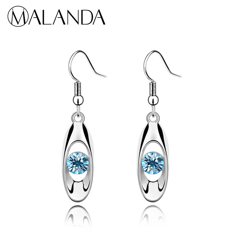 MALANDA Brand Fashion Dangle Earrings With Round Crystal From Swarovski Drop Earrings For Women Wedding Party Jewelry Girl Gift
MALANDA Brand Fashion Dangle Earrings With Round Crystal From Swarovski Drop Earrings For Women Wedding Party Jewelry Girl Gift